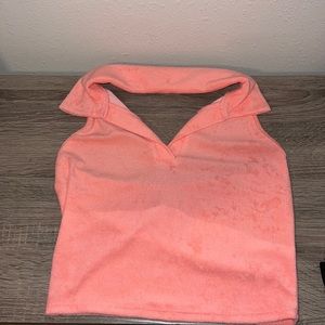 Terry Cloth Halter Top